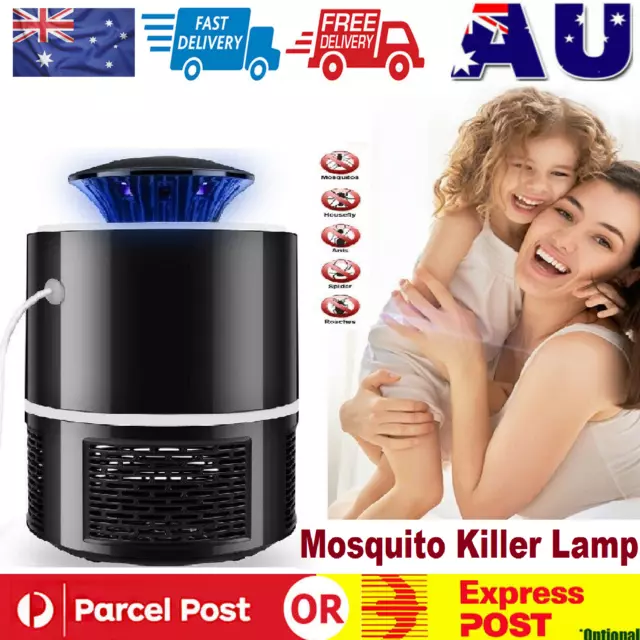 USB Mosquito Insect Killer Electric LED Light Lamp Catcher Fly Bug Zapper Trap