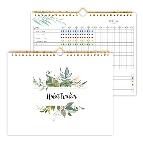 HABIT TRACKER CALENDAR 12 Months Undated Daily Weekly and Monthly