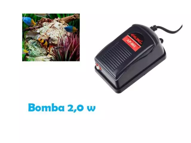 Pompe D'Air Pour Aquariums De 2 W Oxygénateur Aquarium Aérateur ap001