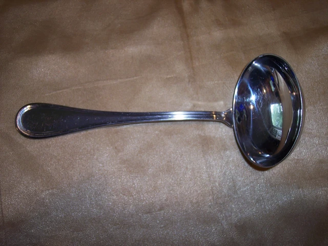 Calderoni Oxford Stainless 18/10 Solid Gravy Ladle GREAT Condition !!