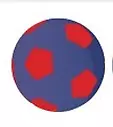 Jolly Pets Horsemans Pride Blue/REd COVER for Small 25" Ball