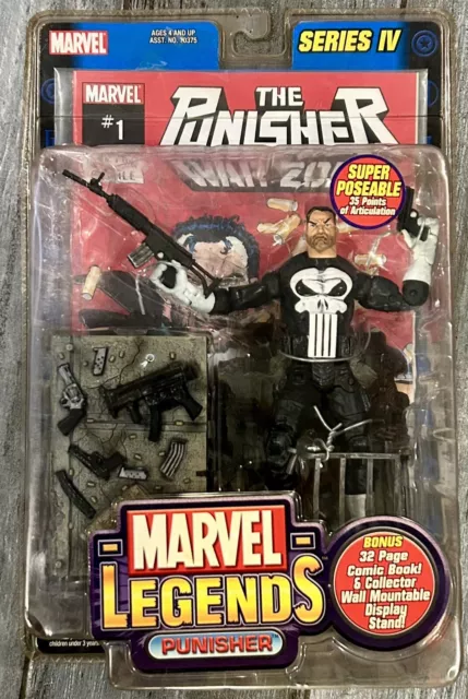 Marvel Legends Series IV The Punisher Warzone #1 2003 Toy Biz New
