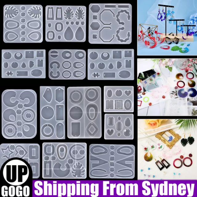 Silicone Earring Pendant Jewelry Making Mold Resin Casting Mould Craft DIY Tool