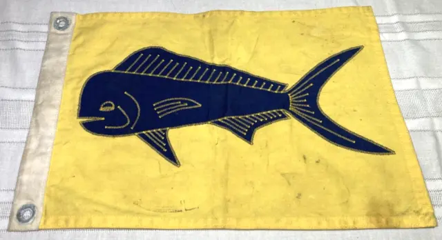 Vintage El Dorado Fish Flag Banner Pennant Boat Nautical Maritime