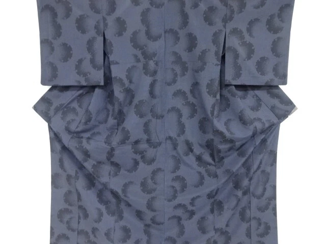 40844# Japanese Kimono / Antique Hitoe Kimono / 120 Kikko / Snow Flake