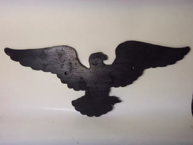 Vintage  Cast Iron Eagle Wall Mount Plaque 21.5"