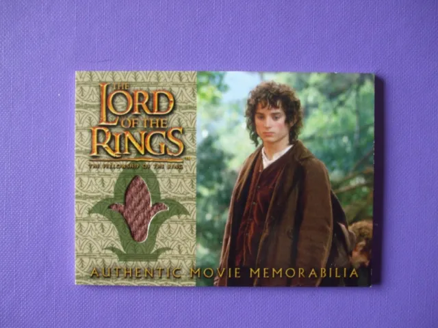 Topps- LOTR  Fellowship of the Ring - Rare Costume Card - Frodo's Travel Jacket.