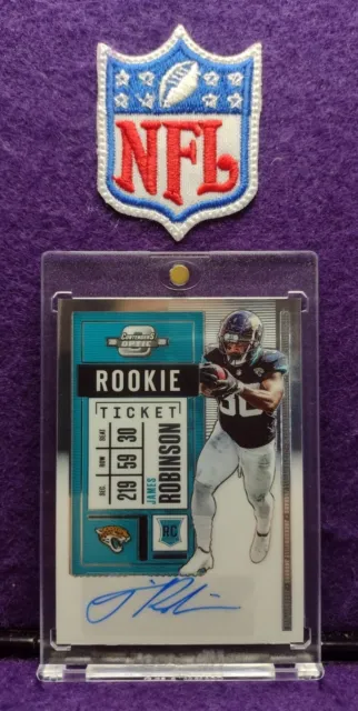 2020 Contenders Optic James Robinson RC "Rookie Ticket" Auto