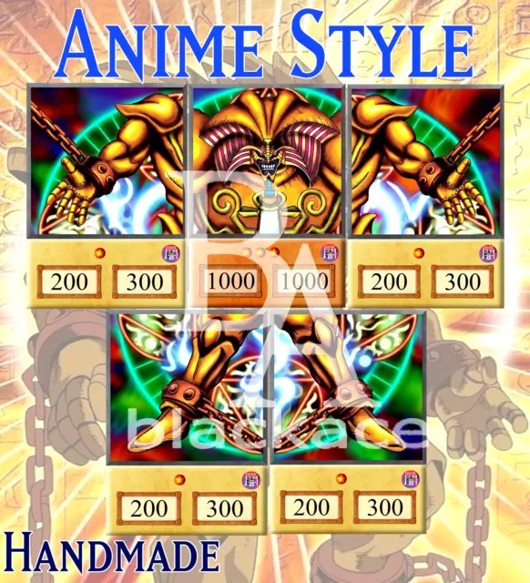 Exodia Set 5 | Anime Style Left Right Leg Arm of the Forbidden One Holo Yugioh