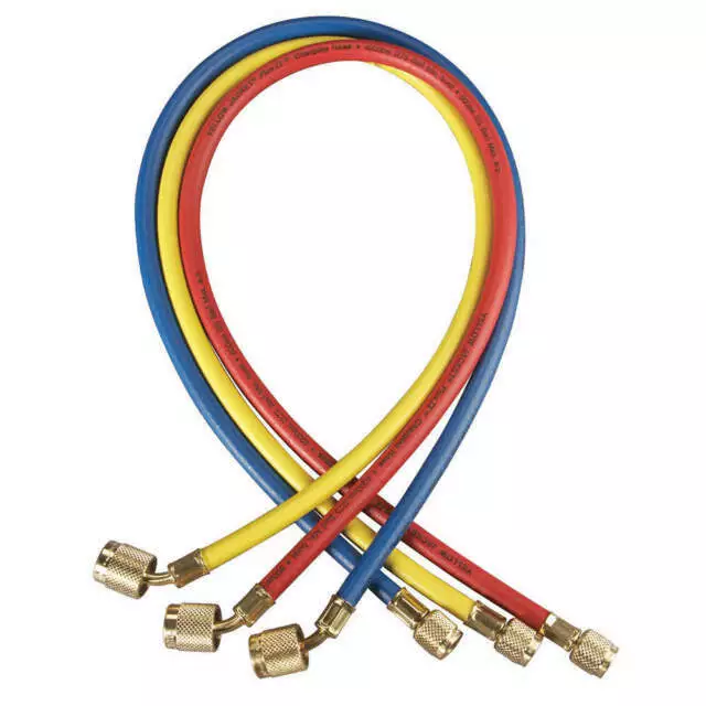 Yellow Jacket 22985 Manifold Hose Set, Low Loss, 60"