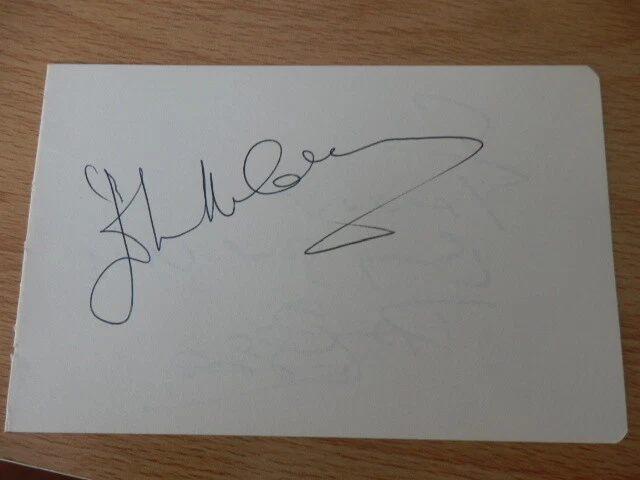 JOHN  McCALLUM -  ACTOR  -  DAVID  ESSEX - SINGER   -  AUTOGRAPHS