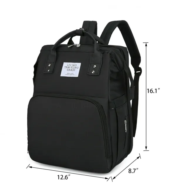 Foldable Diaper Bag 3 in 1 Baby Bed Portable Bassinet Crib Backpack Travel Sleep 3