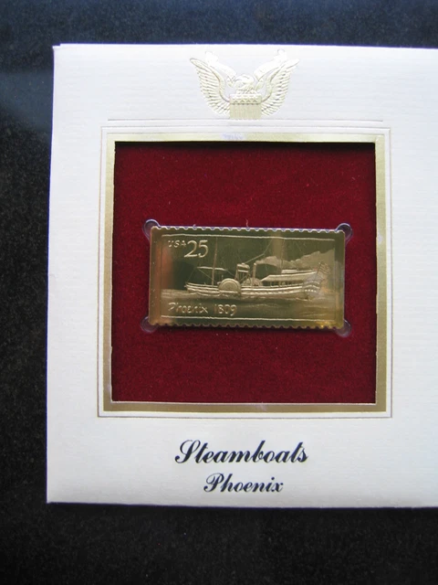 STEAMBOATS PHOENIX Gold Stamp replica FDI FDC Golden Cover