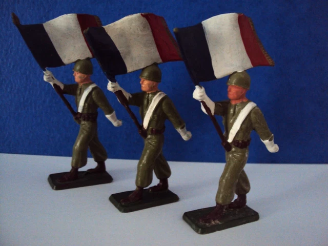 Lot De 15 Soldats Plastique Vintage Starlux / Michel / Cofalux Cassés - Échelle 1:32