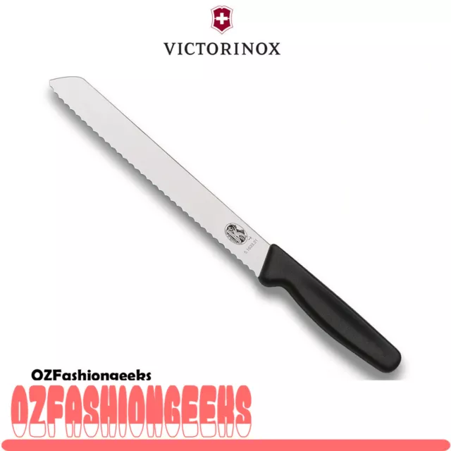 NEW VICTORINOX Bread Knife 21CM Wavy Edge Blade FIBROX HANDLE 6.8633.21B PI