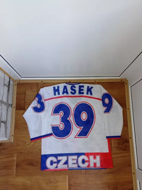 Dominik Hasek 39 Czech Republic White Hockey Jersey — BORIZ