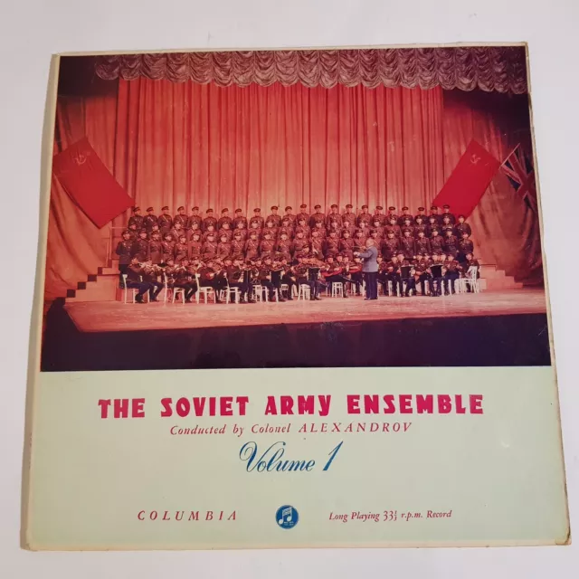 Soviet Army Ensemble record LP orchestra 1956 Columbia Volume 1 33 1/2 England