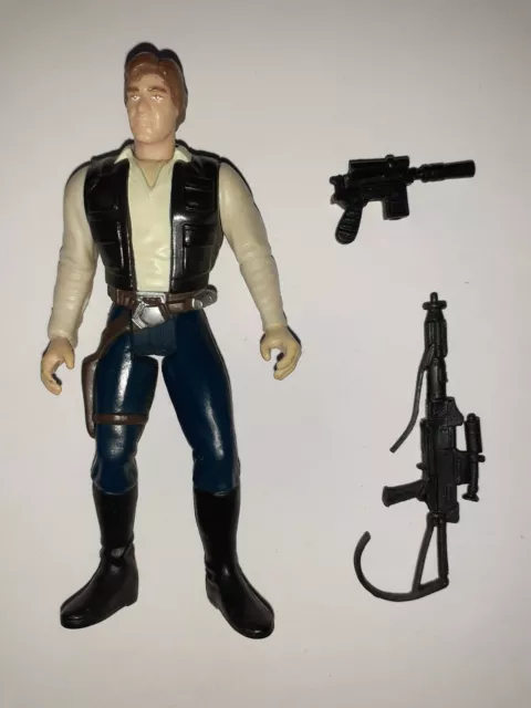 Figurine Star Wars Vintage Han Solo + arme LFL SW B-5 no Luke Vador Leia