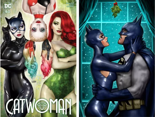 CATWOMAN #50 (NATHAN SZERDY EXCLUSIVE & SZERDY HOLIDAY VARIANT SET) ~ DC Comics