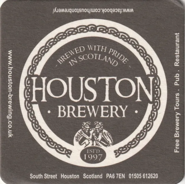 BEER MAT - HOUSTON BREWERY - RAISE A GLASS - (Cat No 006) - (2013)