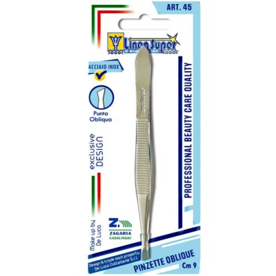 Unica De Luca Pinzetta per ciglie Punta obbliqua Art.45 