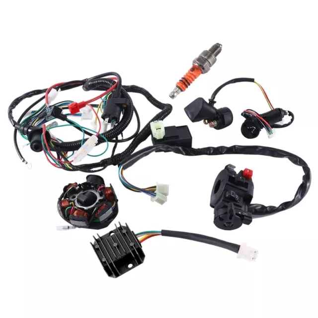 ATV Kabel Baugruppe Kit, mit CDI Stator Regler ZüNdung Schalter Magnet Rela3280