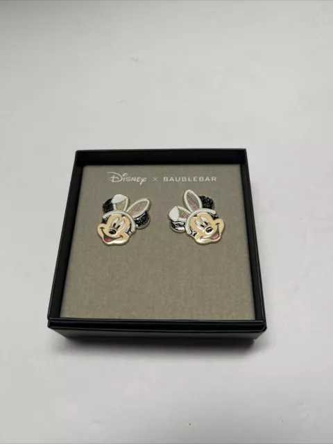 DISNEY X BAUBLEBAR Mickey Mouse EASTER BUNNY Earrings~NIB~