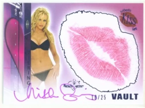 Nikki Ziering "Autographed Kiss Card /25" Benchwarmer Vault 2012