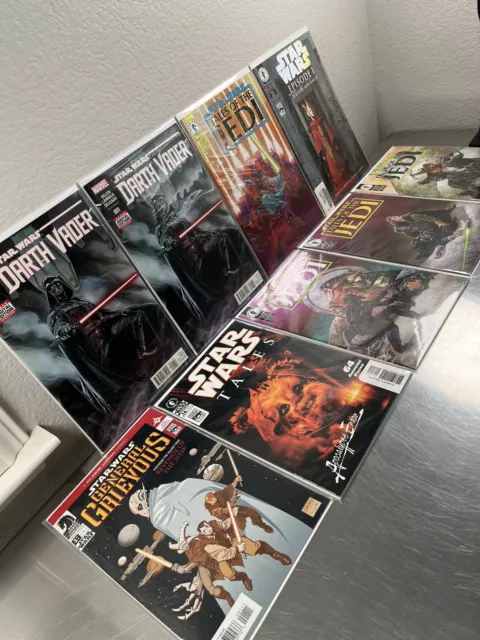 Star Wars Mixed Key Lot 9 Comics High Grades Marvel Dark Horse 1st Apps Signed