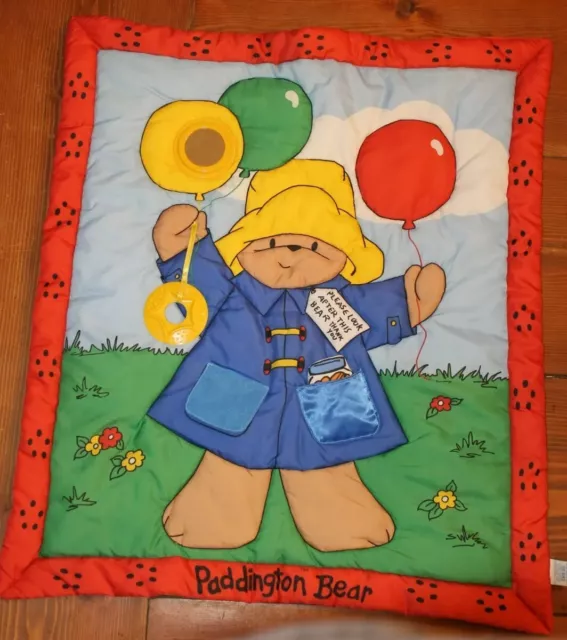 Vintage Paddington Bear Sears Baby Activity Play Mat