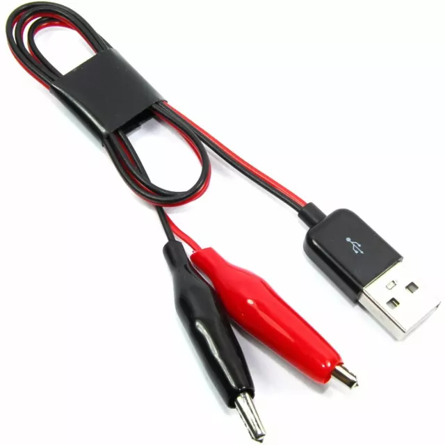 USB A Mâle À Crocadile Pinces 5V Breakout 50cm Projet PC Flux Workshop