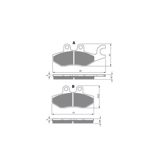 Plaquettes de frein Ar ou Av Dr Piaggio X10 500 ie 2012 - 2015