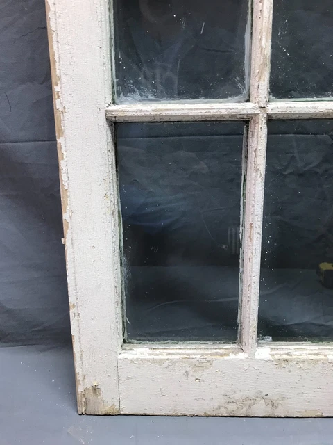 Antique Single 22x48 12 Lite Casement Window Shabby White Chic VTG Old 1442-22B 6