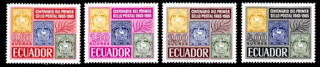 Ecuador 1186-89 **, 100 Jahre Briefmarken Ecuador, postfrisch