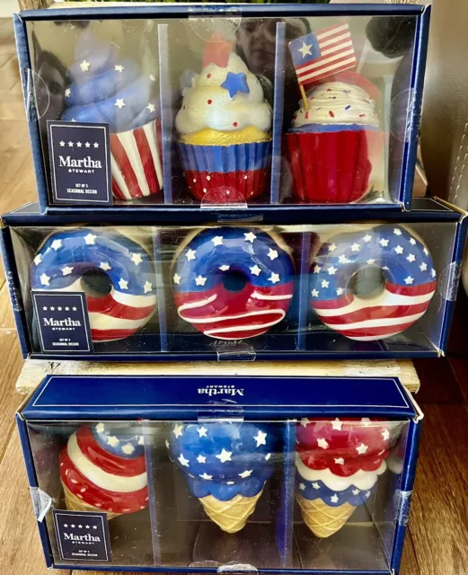 Martha Stewart Patriotic 4th of July Ice Cream Cones, Donuts & Cupcakes/Muffins