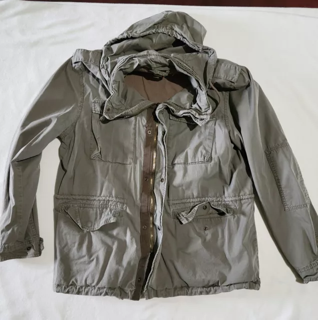 L.O.G.G. H M UTILITY Cargo Jacket Lined Womens Size M Army Green M