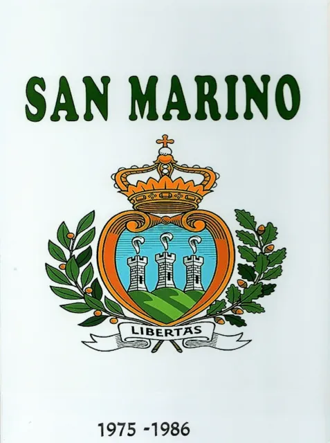 San Marino Komplette Briefmarken-Sammlung 1975-1986 im Album Postfrisch.12 Jahre