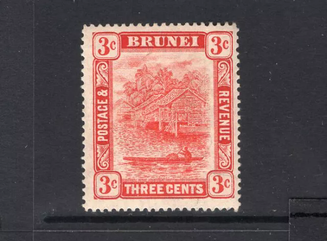 M6183 Brunei 1916 SG38 - 3c scarlet (II).