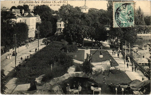 CPA Enghien les Bains Parc du Casino et le Lac FRANCE (1308392)