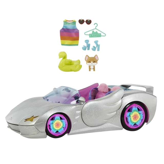 BARBIE CAR BARBIE Extra Set Sparkly Silver 2 Seater Toy