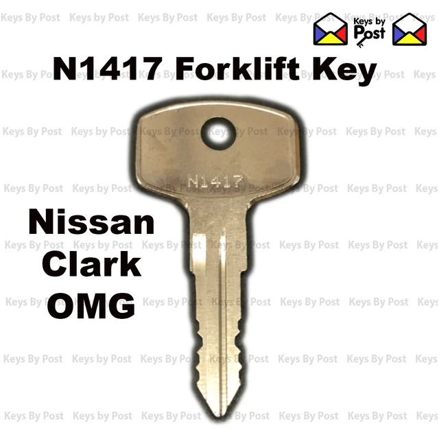 2X GABELSTAPLERSCHLÜSSEL, NISSAN Clark OMG Gabelstapler LKW Zündung