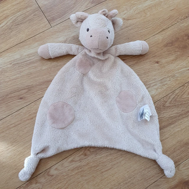 JELLYCAT GENTLE GIRAFFE Soother Comforter Baby Soft Toy Beige Plush