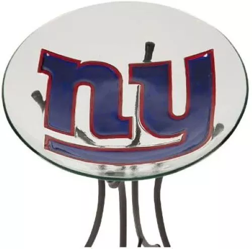 NFL Hand Painted Team Logo Glass Bird Bath 2