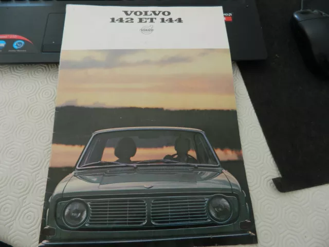 Catalogue Brochure Publicitaire Gamme Volvo 142/144  1968