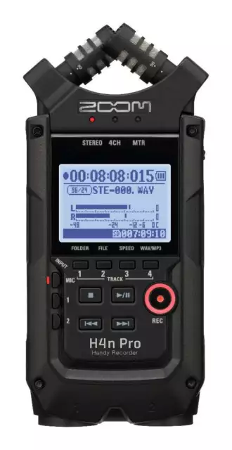 Zoom H4N Pro Handy Recorder All Black Edition