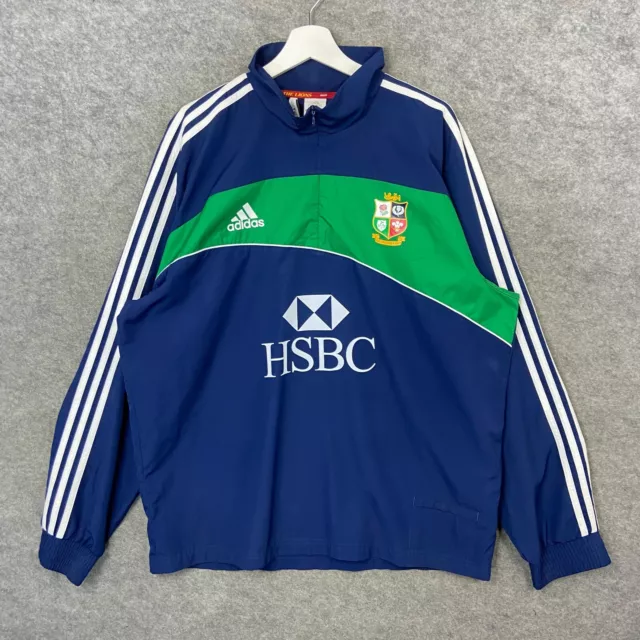 British Lions Jacket Mens Extra Large Blue Adidas Rugby Union South Africa 2009