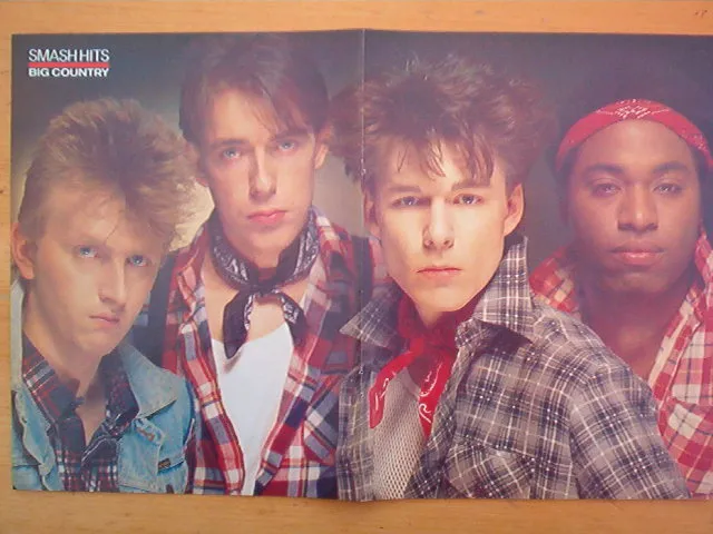 BIG COUNTRY check shirts Centerfold magazine POSTER  17x11 inches