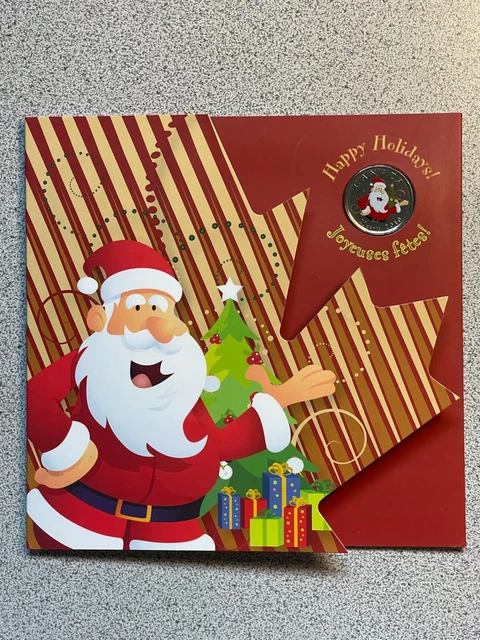 2010 Holiday Gift set - colored 25 cent - Season Greeting - coin set