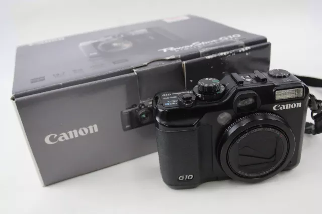 Canon Powershot G10 Digital Compact Camera Working w/ Canon 5x IS Zoom Lens