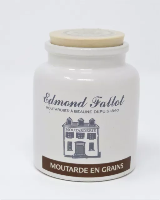 (1kg=43,96€) Moutarde ein Grains im Steintopf, Senf grob Edmond Fallot 250g